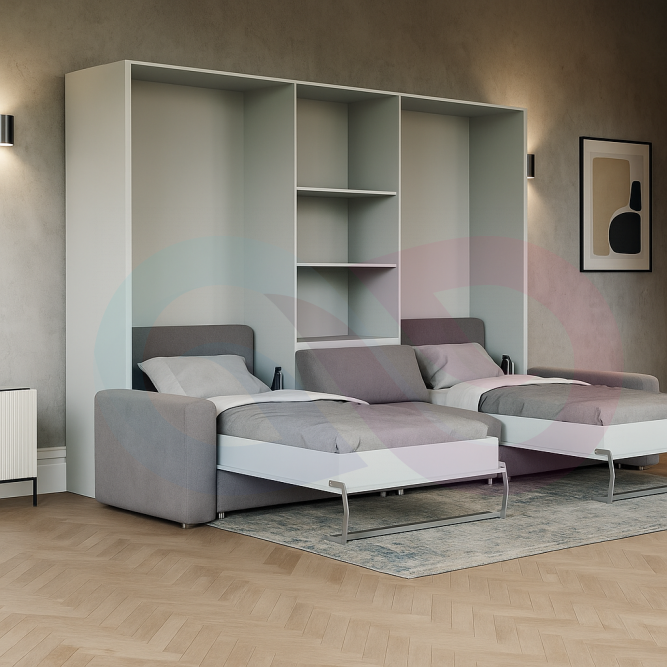 Шкаф-кровать с диваном Челли