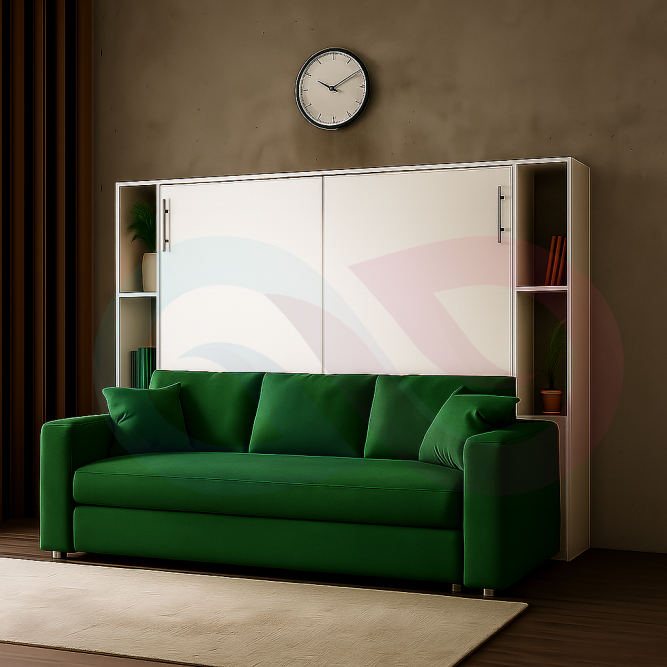 Шкаф-кровать трансформер с диваном Пальма