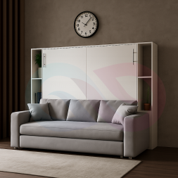 Шкаф-кровать трансформер с диваном Пальма