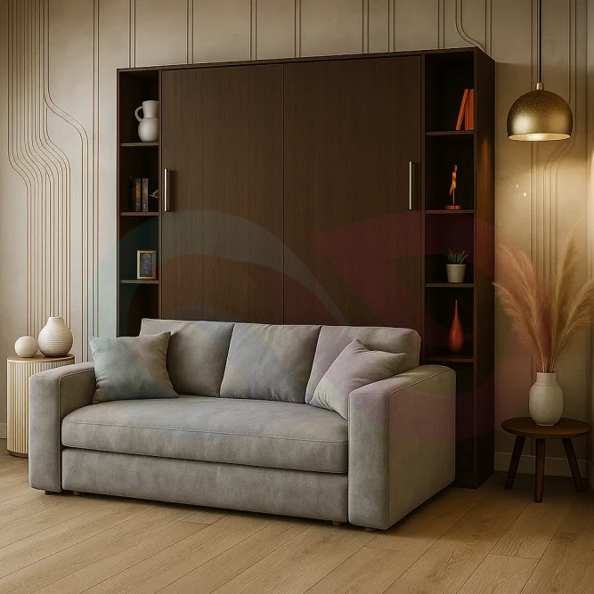 Шкаф-кровать трансформер с диваном Мэлми-2