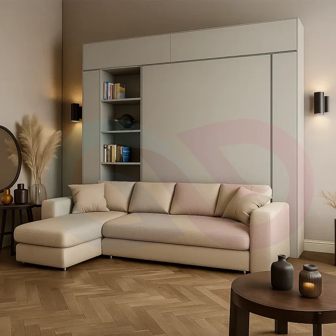 Шкаф-кровать с угловым диваном Вериа