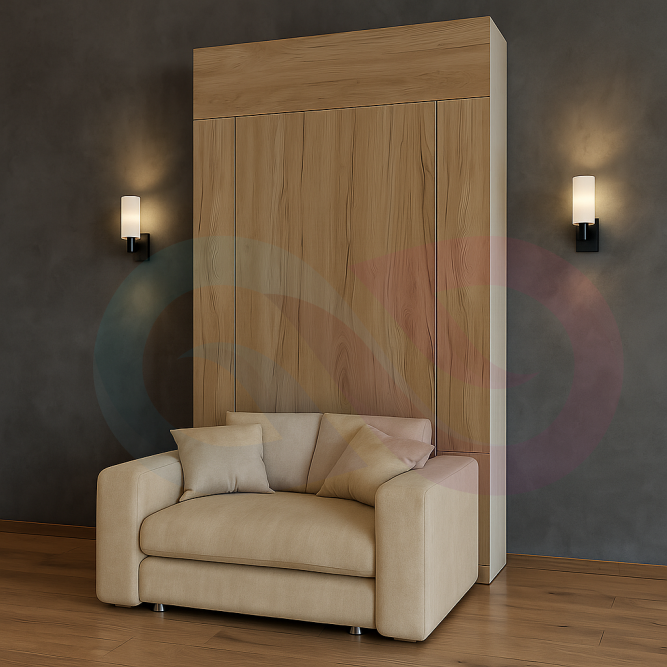 Шкаф-кровать трансформер с креслом Прайм