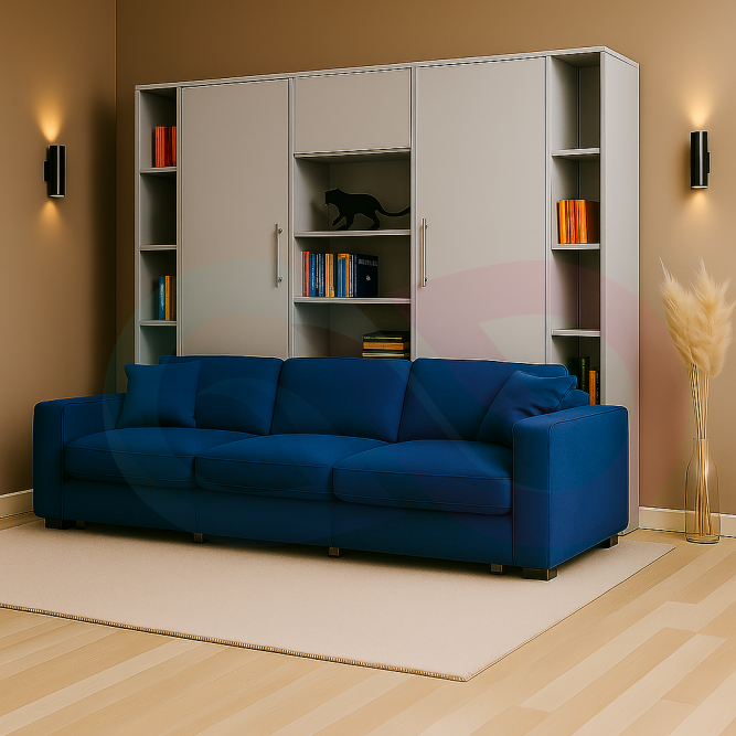 Шкаф-кровать трансформер с диваном Сиерра