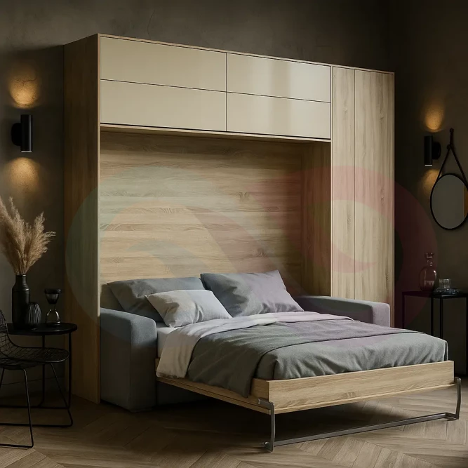 Шкаф-кровать с диваном Гирро