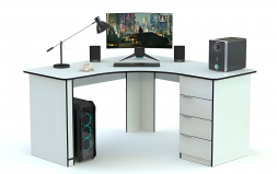 Угловой компьютерный стол Хьюго