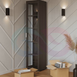 Угловой книжный шкаф Ворон 31