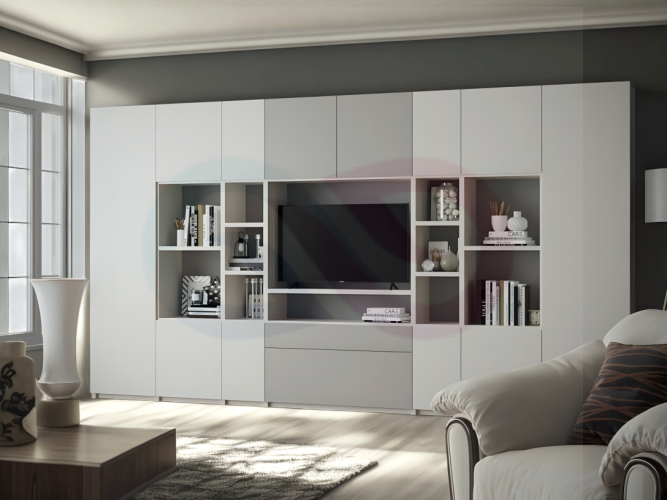 Стенка в гостиную Аполло