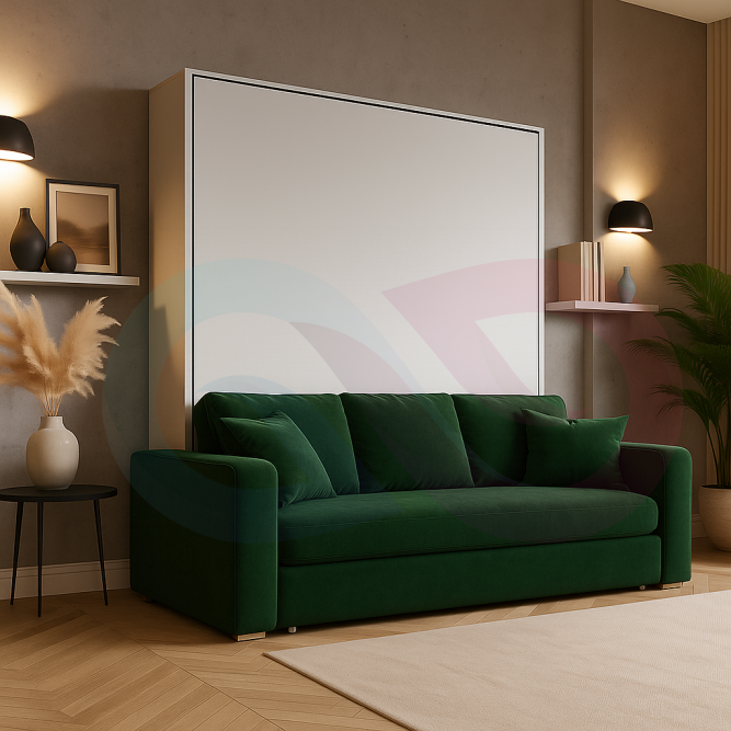 Шкаф-кровать трансформер с диваном Серенада