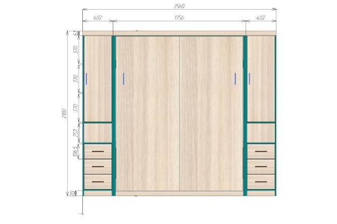 Шкаф-кровать трансформер Элеганс