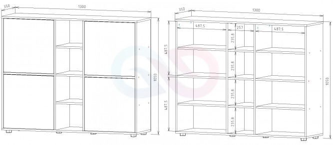 Стеллаж Квадро